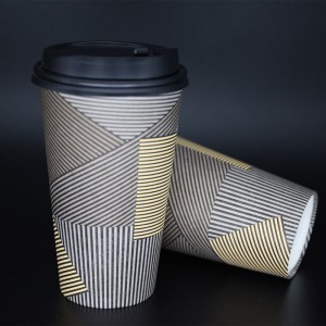 Copo de café descartável de papel de parede simples
